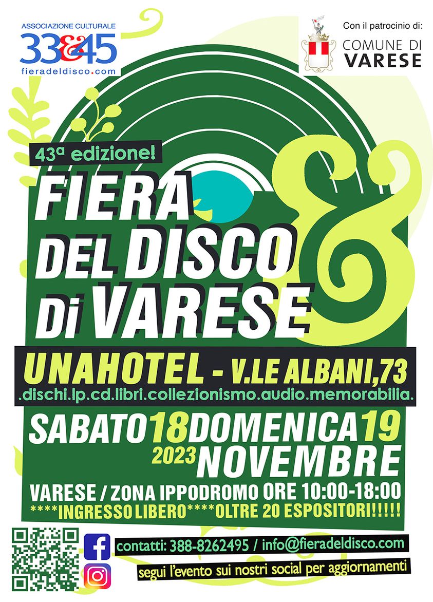 Fiera del Disco di Varese - UNA Hotels - Varese - 18 e 19 Novembre 2023
